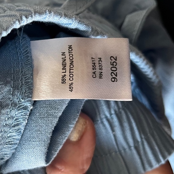 Claire Desjardins – Linen & Cotton – Wide-Leg Pull-On Pants – Size S - Picture 5 of 6